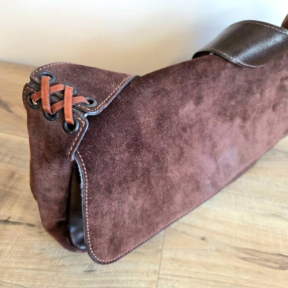 Arcadia genuine leather and suede bag made in Italy. - Picture 3 of 14